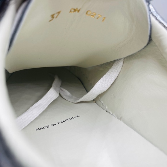 Authentic Women’s Urban Street Monogram Metallic Leather Sneakers SIZE 37 - Picture 7 of 9